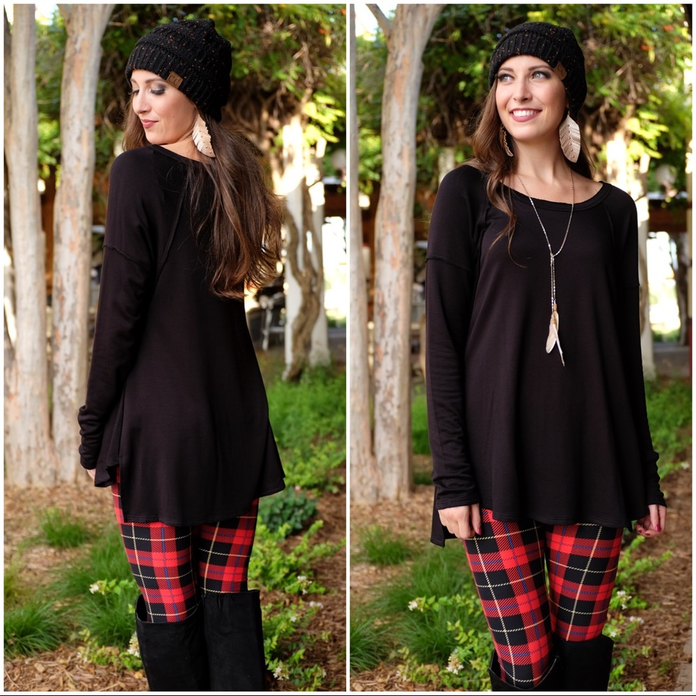 ✨LAST ONE✨Black Soft Long Sleeve Tunic - Picture 2 of 2